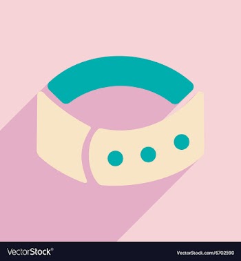 Flat with shadow icon and mobile application dog vector image