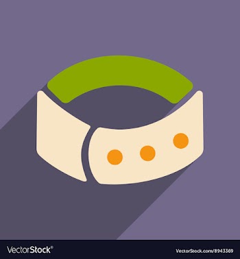 Flat with shadow icon and mobile application dog vector image