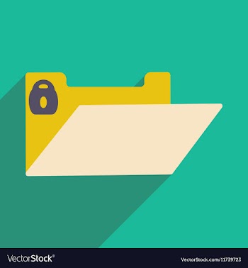 Flat with shadow icon and mobile application file vector image