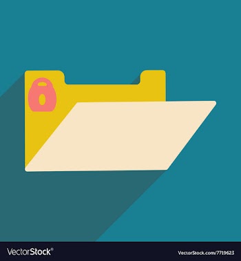Flat with shadow icon and mobile application file vector image