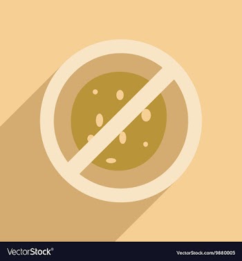 Flat with shadow icon and mobile application germs vector image