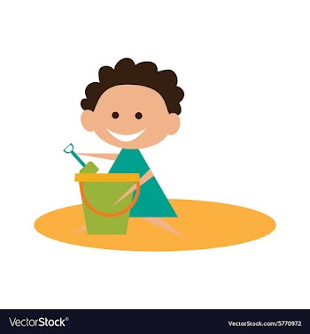 Flat with shadow icon and mobile application girl vector image