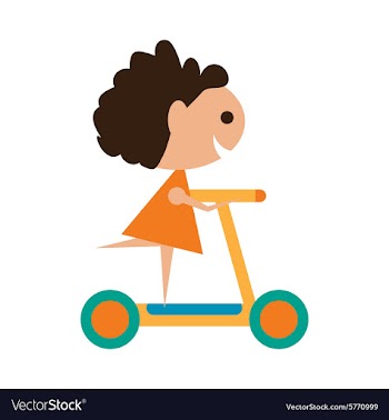 Flat with shadow icon and mobile application girl vector image