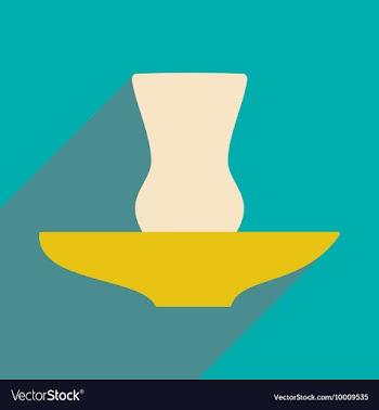 Flat with shadow icon and mobile application glass vector image