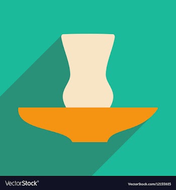 Flat with shadow icon and mobile application glass vector image