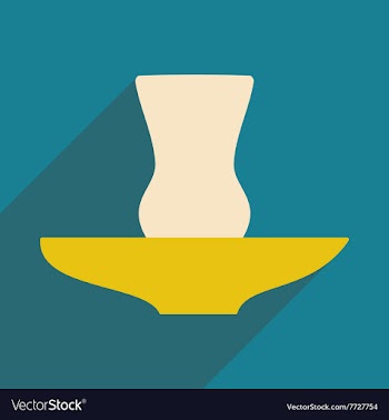 Flat with shadow icon and mobile application glass vector image