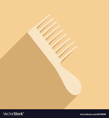 Flat with shadow icon and mobile application hair vector image