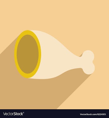 Flat with shadow icon and mobile application ham vector image
