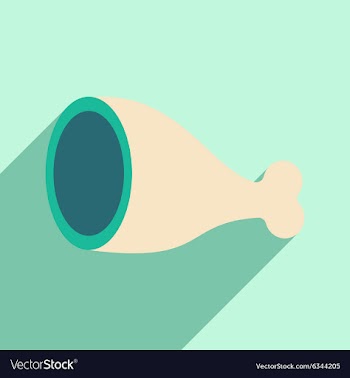 Flat with shadow icon and mobile application ham vector image