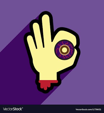 Flat with shadow icon and mobile application hand vector image