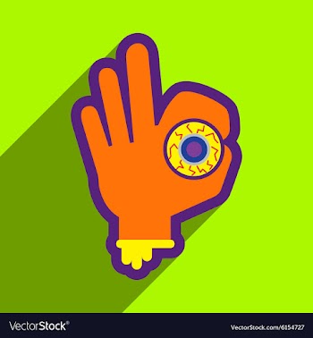 Flat with shadow icon and mobile application hand vector image
