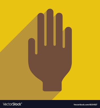 Flat with shadow icon and mobile application hand vector image