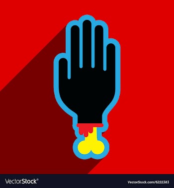 Flat with shadow icon and mobile application hand vector image