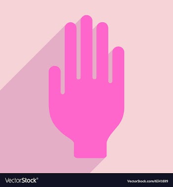 Flat with shadow icon and mobile application hand vector image