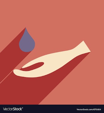 Flat with shadow icon and mobile application hand vector image