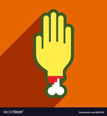 Flat with shadow icon and mobile application hand vector image