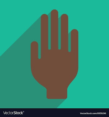 Flat with shadow icon and mobile application hand vector image