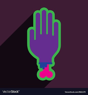 Flat with shadow icon and mobile application hand vector image