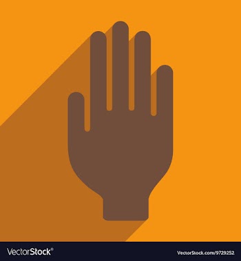 Flat with shadow icon and mobile application hand vector image
