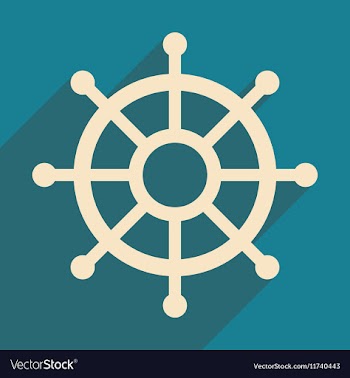 Flat with shadow icon and mobile application helm vector image