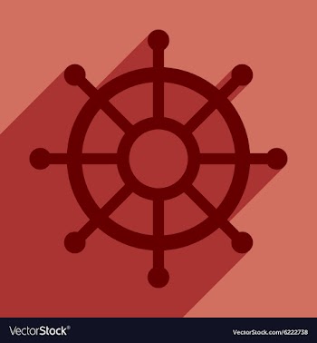 Flat with shadow icon and mobile application helm vector image
