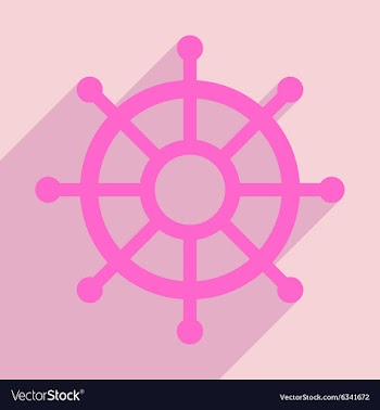 Flat with shadow icon and mobile application helm vector image