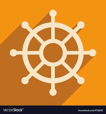 Flat with shadow icon and mobile application helm vector image