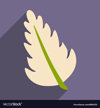 Flat with shadow icon and mobile application herbs vector image