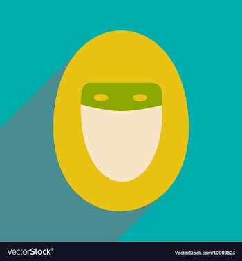 Flat with shadow icon and mobile application hijab vector image