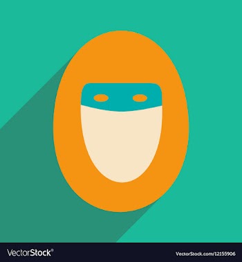 Flat with shadow icon and mobile application hijab vector image