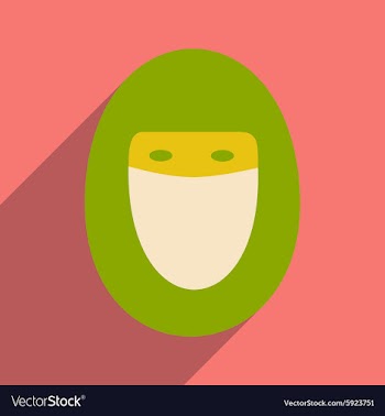 Flat with shadow icon and mobile application hijab vector image
