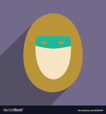 Flat with shadow icon and mobile application hijab vector image