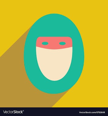 Flat with shadow icon and mobile application hijab vector image