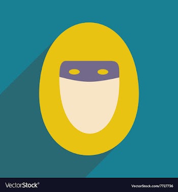 Flat with shadow icon and mobile application hijab vector image