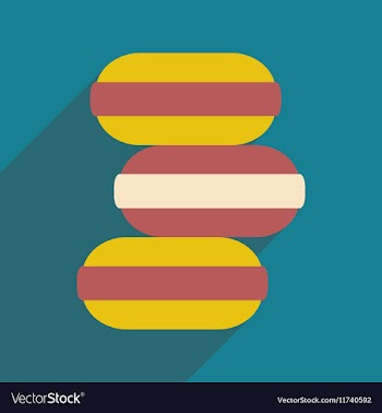 Flat with shadow icon and mobile application ice vector image