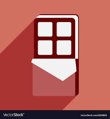 Flat with shadow icon and mobile application ice vector image