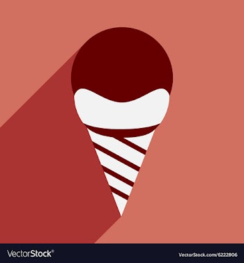 Flat with shadow icon and mobile application ice vector image