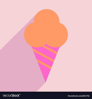 Flat with shadow icon and mobile application ice vector image