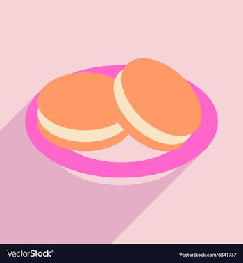 Flat with shadow icon and mobile application ice vector image