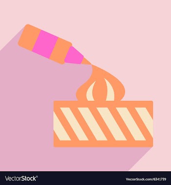 Flat with shadow icon and mobile application ice vector image