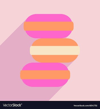 Flat with shadow icon and mobile application ice vector image