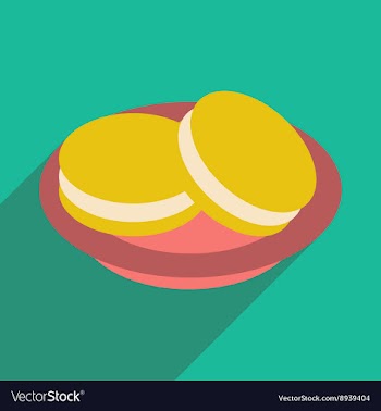 Flat with shadow icon and mobile application ice vector image