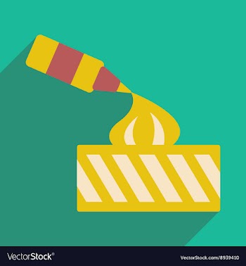 Flat with shadow icon and mobile application ice vector image