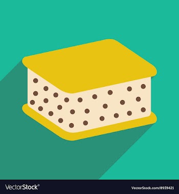 Flat with shadow icon and mobile application ice vector image
