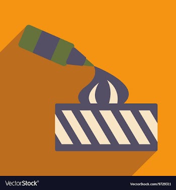 Flat with shadow icon and mobile application ice vector image