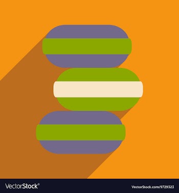 Flat with shadow icon and mobile application ice vector image