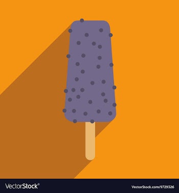 Flat with shadow icon and mobile application ice vector image