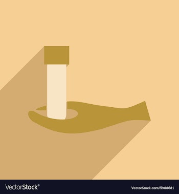 Flat with shadow icon and mobile application lab vector image