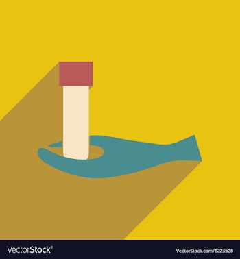Flat with shadow icon and mobile application lab vector image