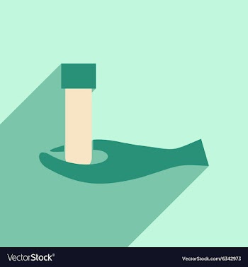 Flat with shadow icon and mobile application lab vector image